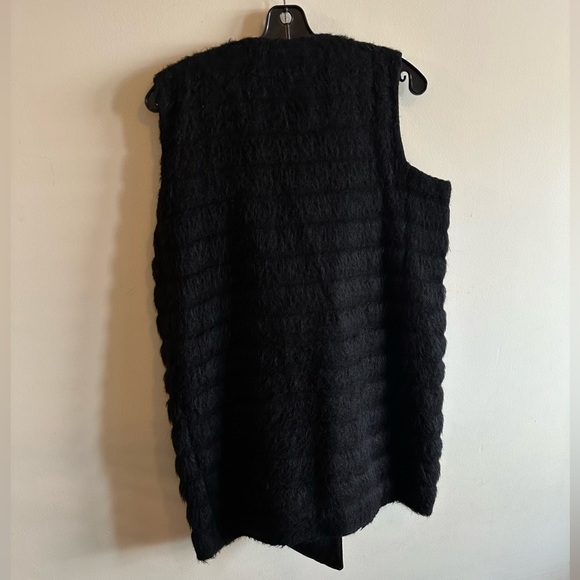 ALL SAINTS Italian Cloth Black Vest Virgin Wool + Alpaca - Size US 6 - Picture 4 of 7